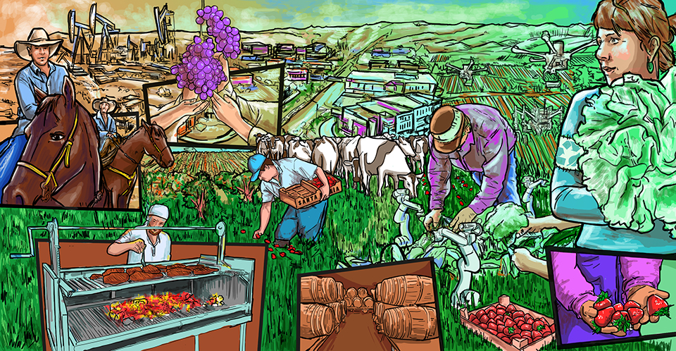 Digital painting of Santa Maria by Enrique (Ricky)Nuñez